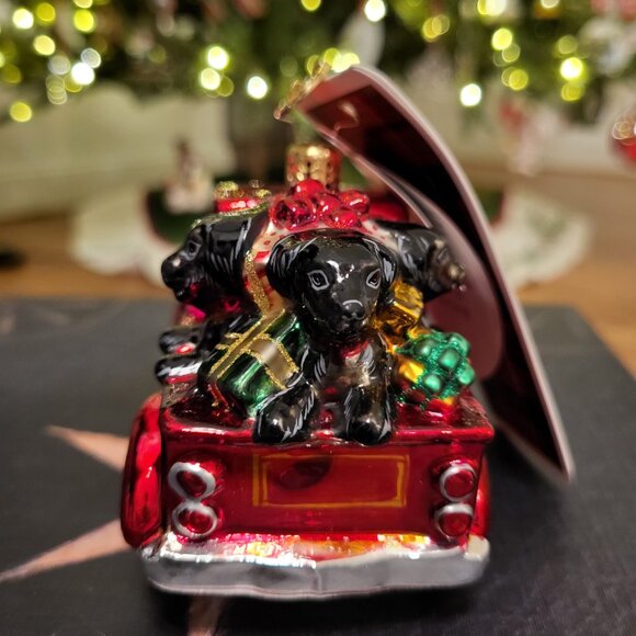 Christopher Radko Eddie Bauer Christmas Truck Ornament - Picture 3 of 4